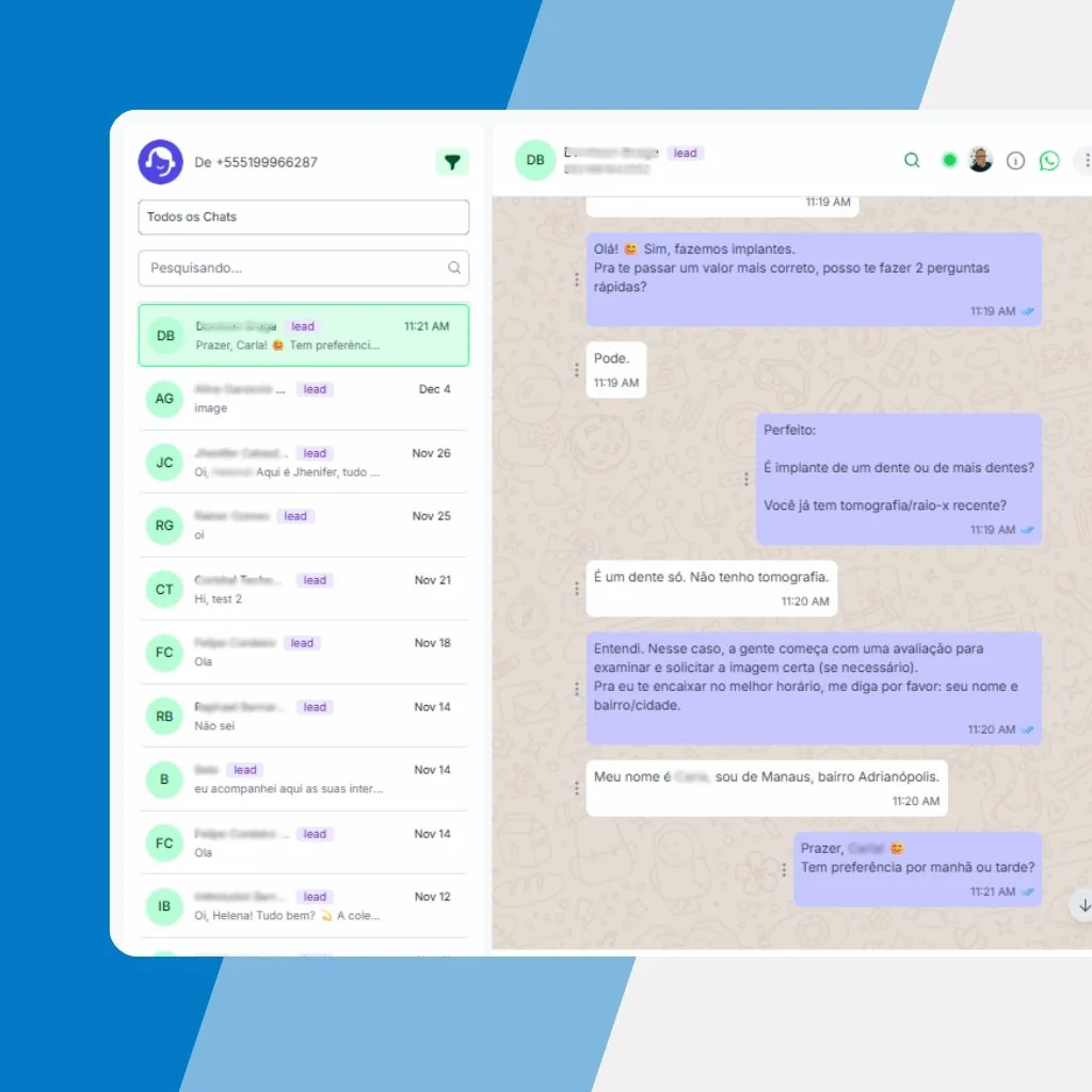 Interface de Chat Centralizado